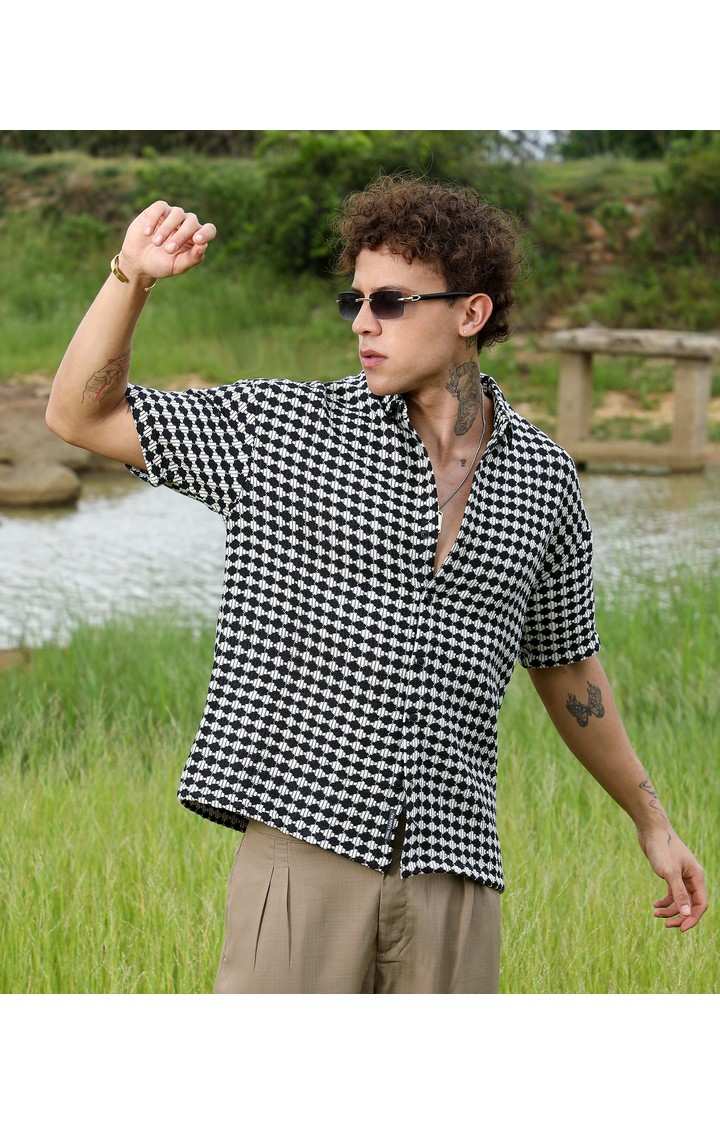 Men's Multicolor Striped Oversized Shirts