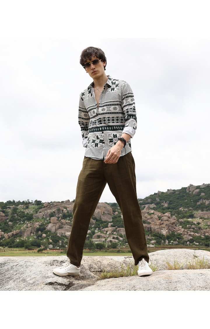 Men's Multicolor Printed Casual Shirts