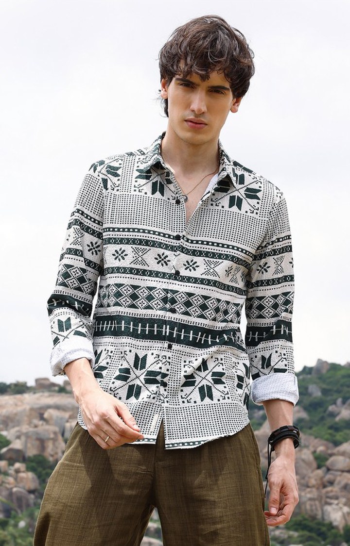 Men's Multicolor Printed Casual Shirts