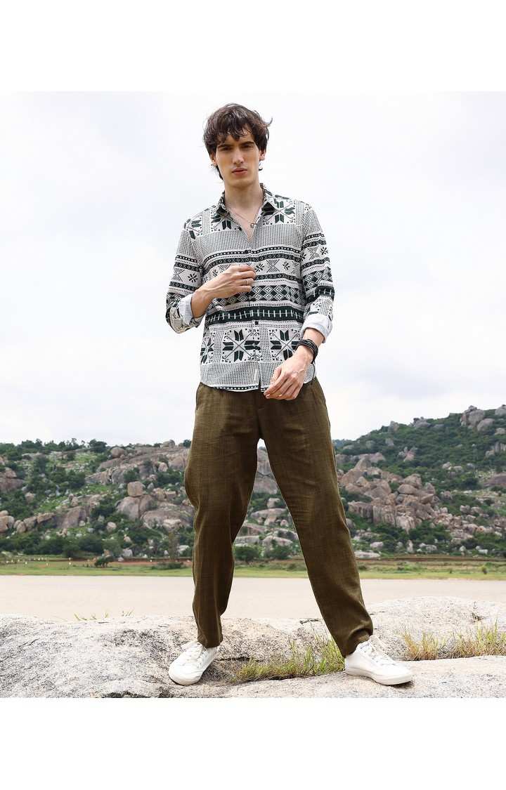 Men's Multicolor Printed Casual Shirts