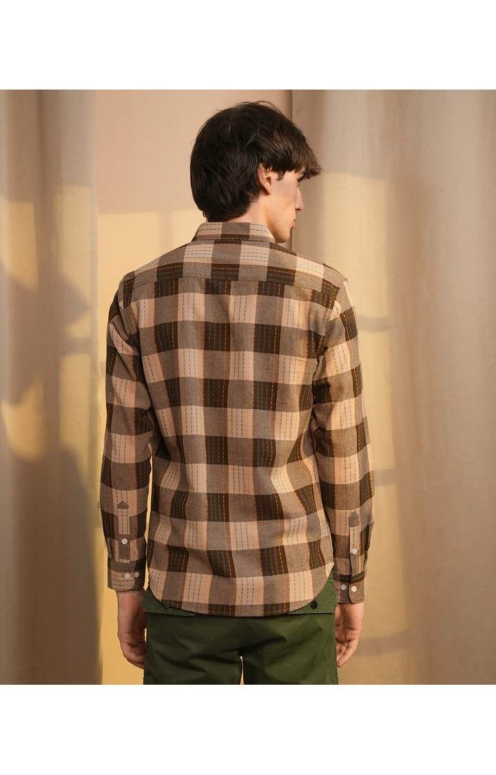 Men's Multicolor Checked Casual Shirts