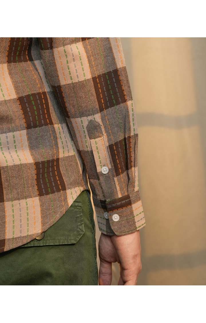 Men's Multicolor Checked Casual Shirts