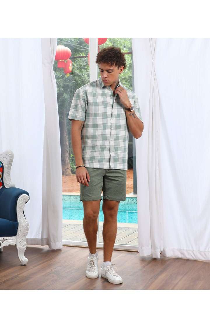 Men's Multicolor Checked Casual Shirts