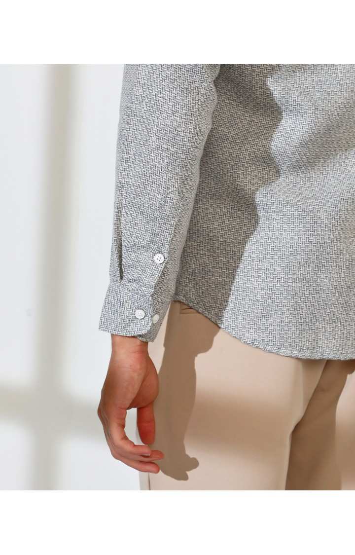 Men's Multicolor Textured Casual Shirts