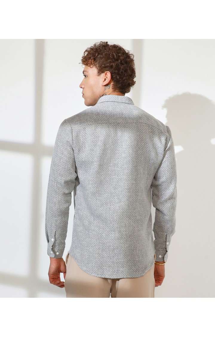 Men's Multicolor Textured Casual Shirts