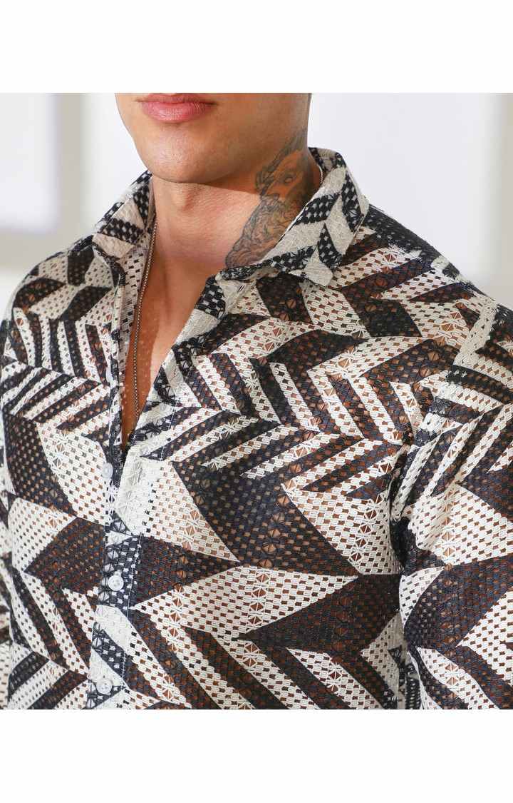 Men's Multicolor Printed Casual Shirts