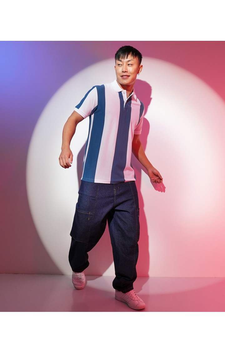 Men's Multicolor Striped T-Shirts