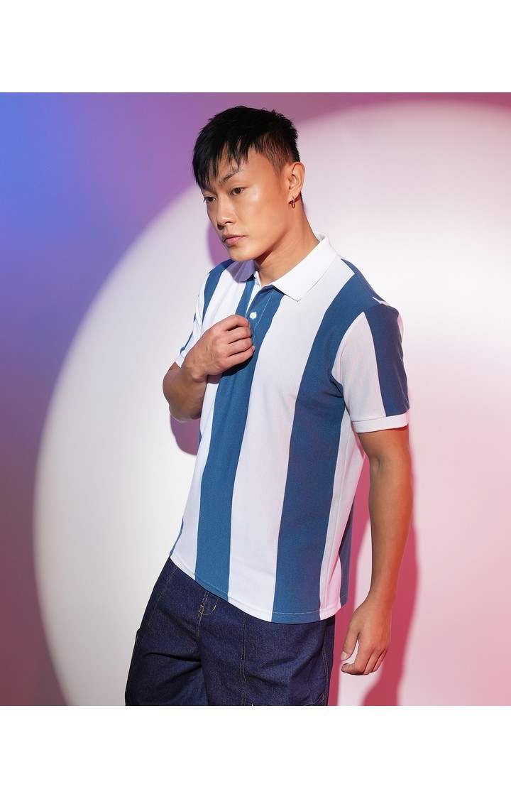 Men's Multicolor Striped T-Shirts