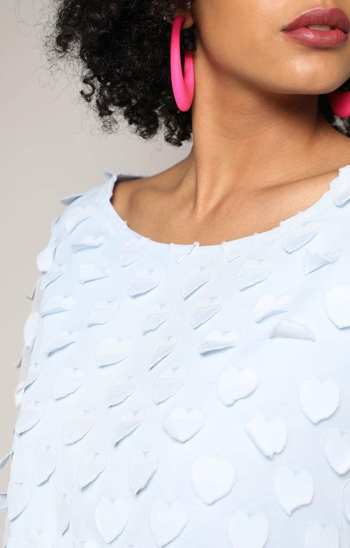 Women's Blue Embellished Co-ords