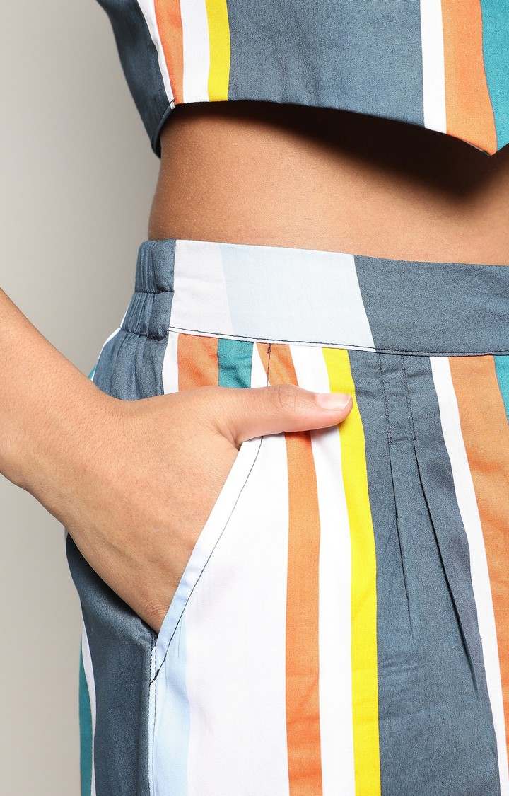 Women's Multi Striped Co-ords
