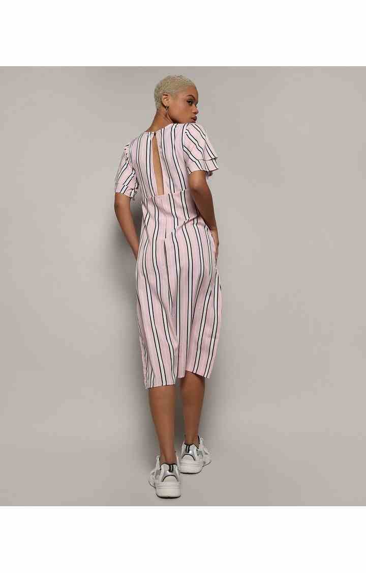 Women's Pink Striped Dresses