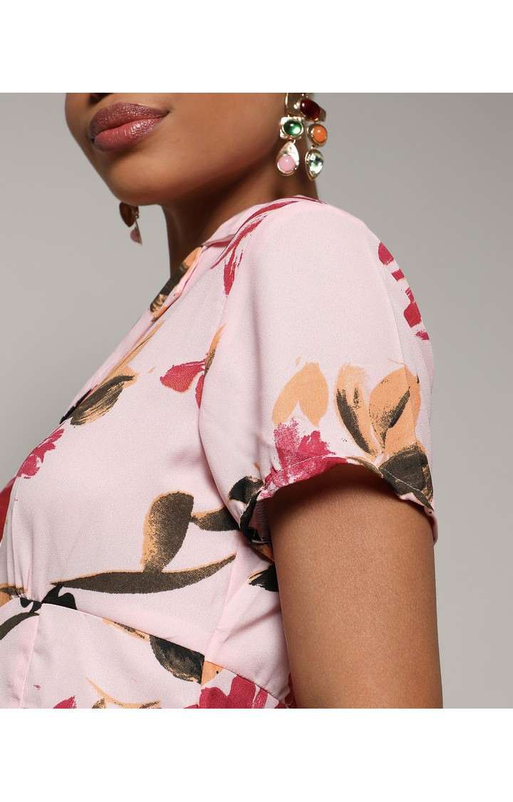 Women's Pink Printed Dresses