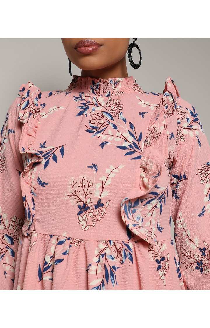 Women's Pink Printed Dresses