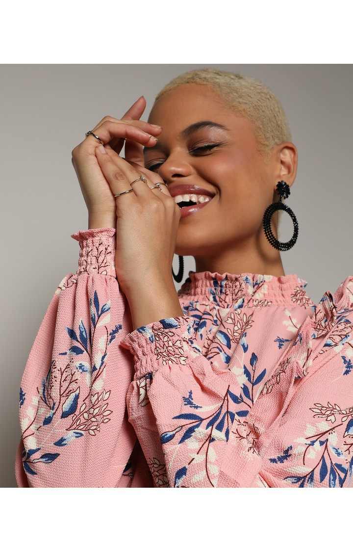 Women's Pink Printed Dresses