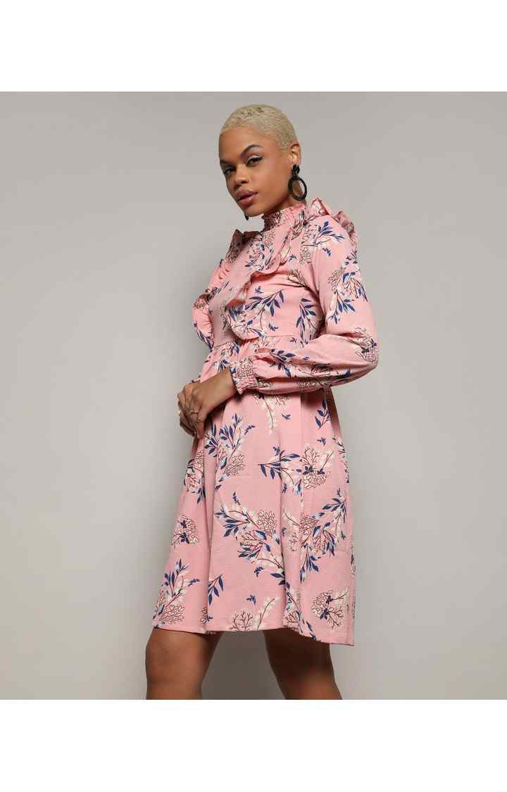 Women's Pink Printed Dresses