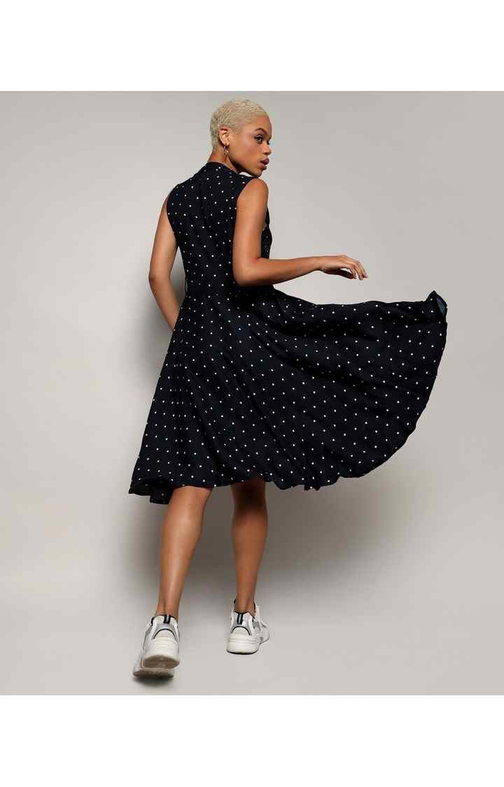 Women's Black Printed Dresses