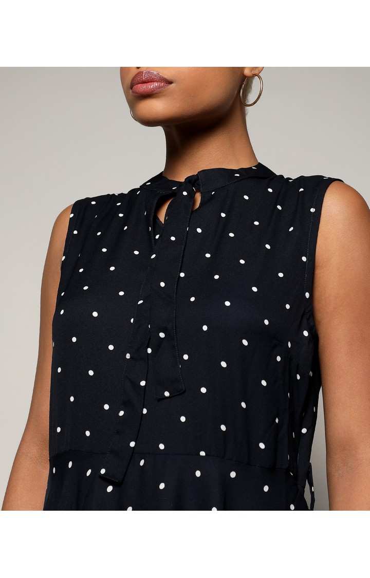Women's Black Printed Dresses