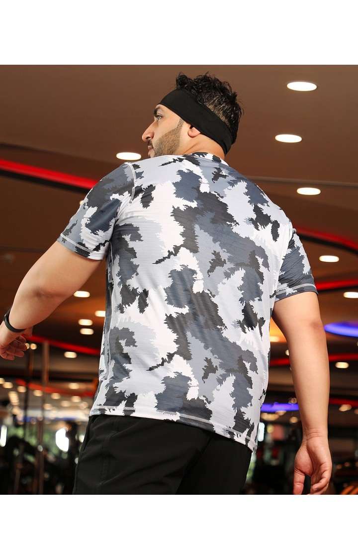 Men's Grey Printed T-Shirts