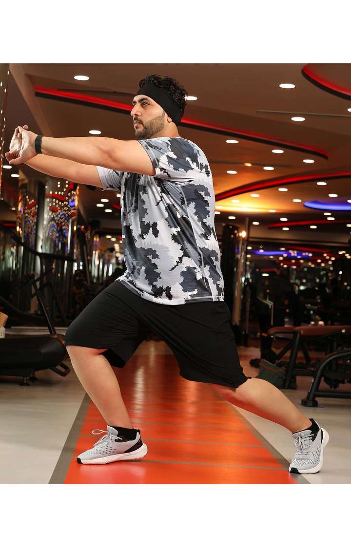 Men's Grey Printed T-Shirts
