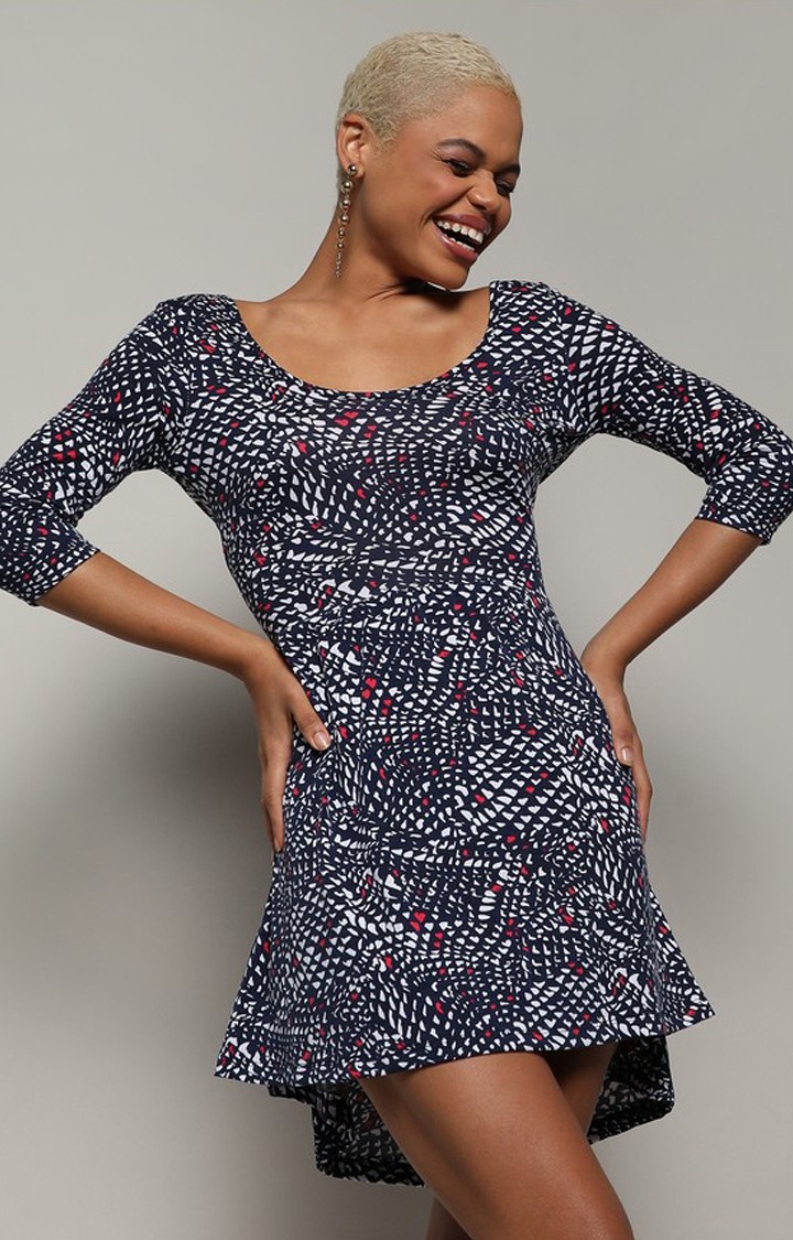 Women's Multicolor Printed Dresses