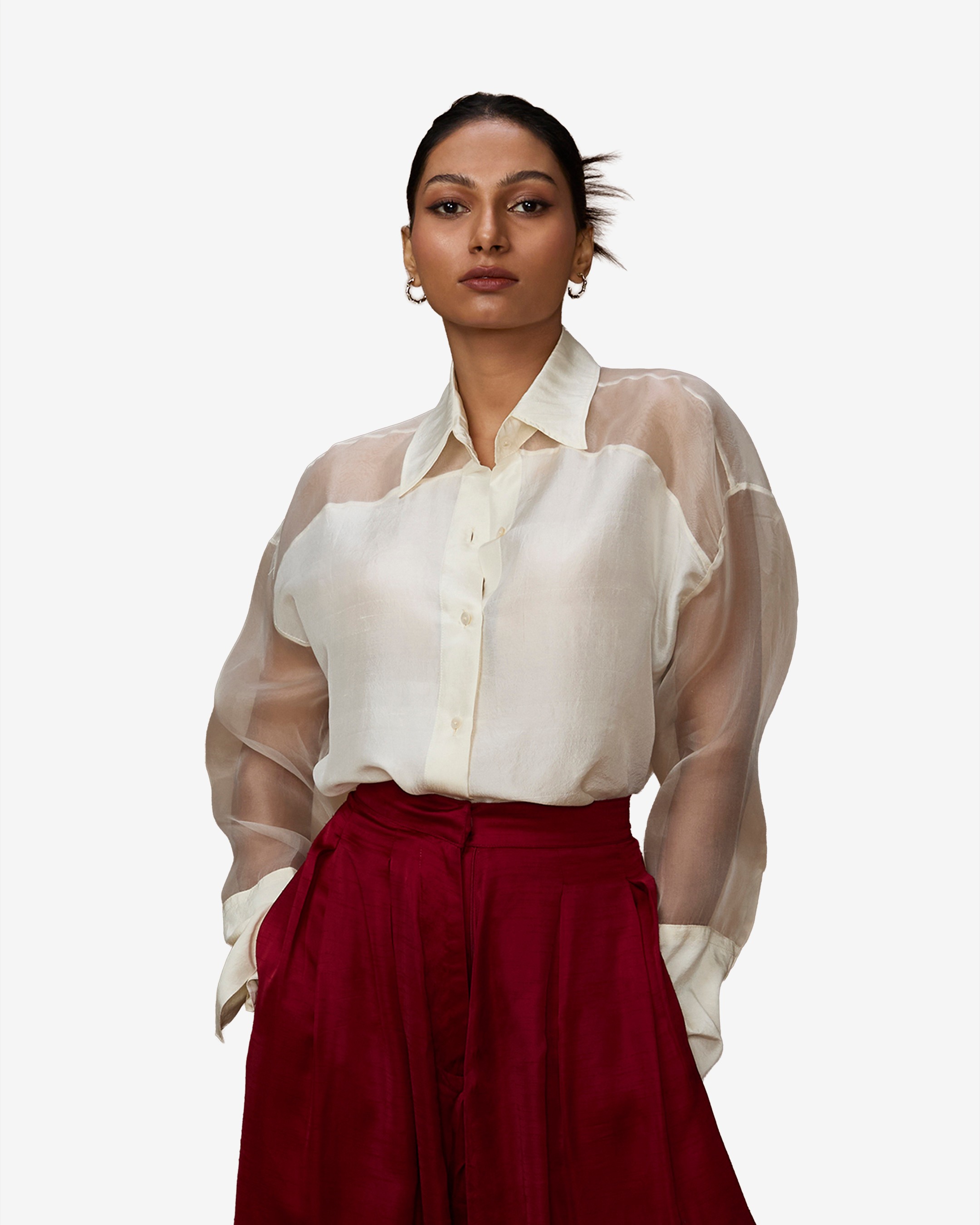 Oversized Organza Shirts