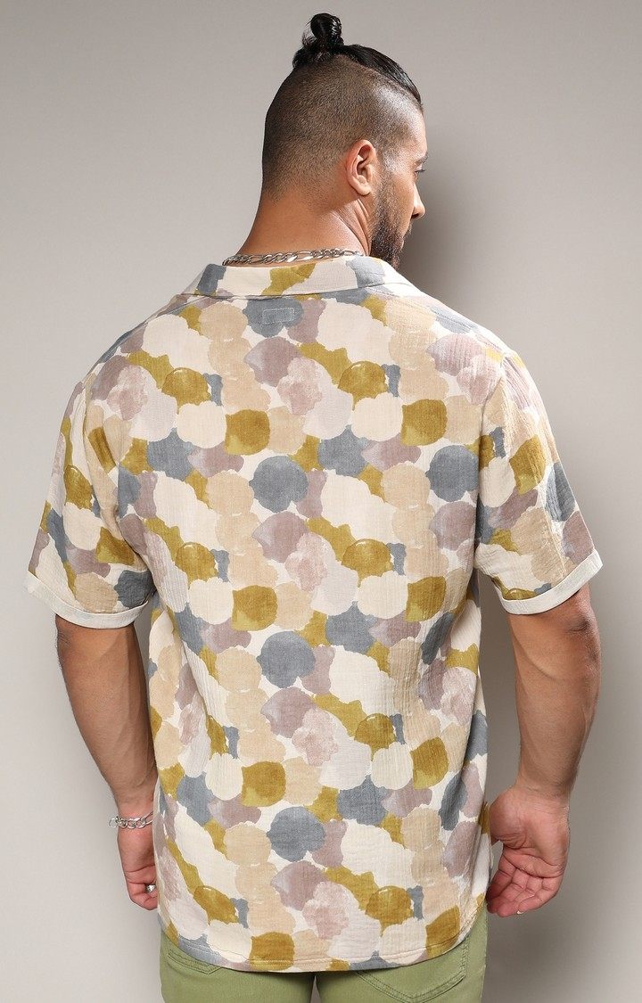 Men's Multicolour Abstract Print Shirt