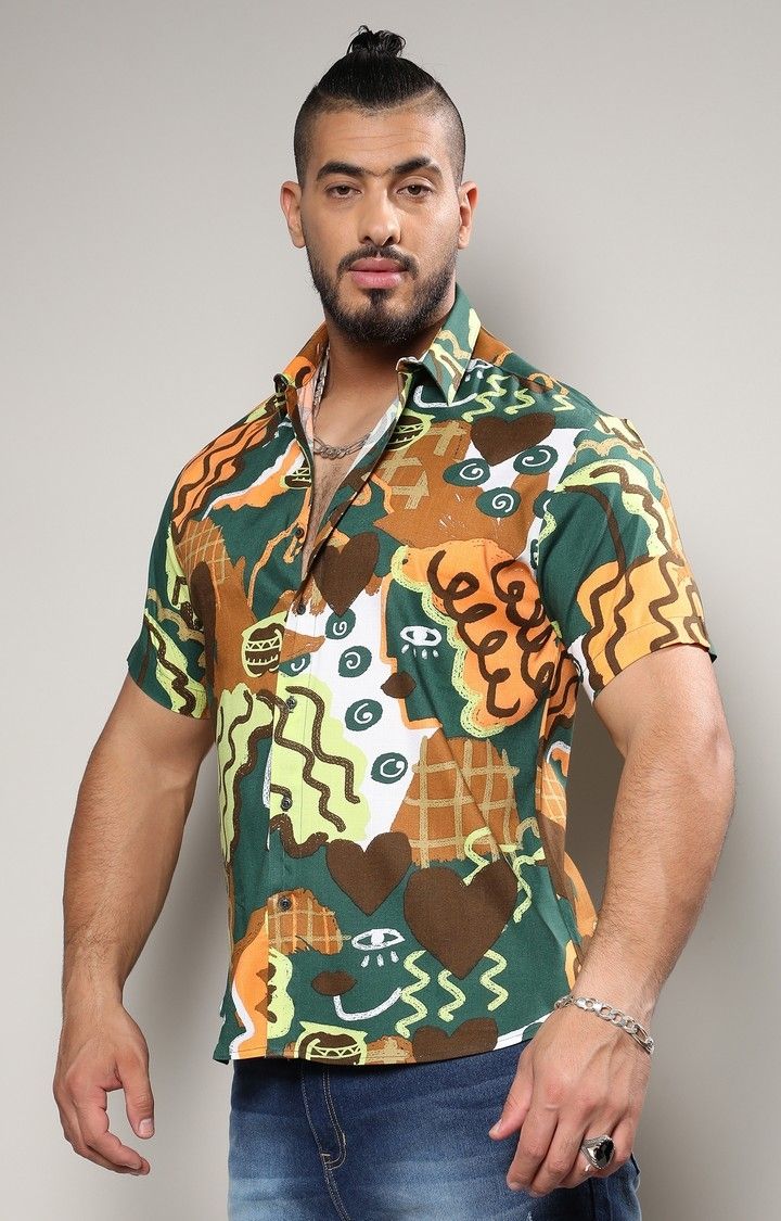 Men's Multi Printed Casual Shirts