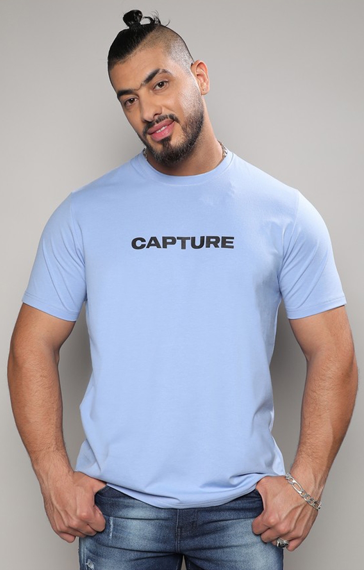 Instafab Plus | Men's Icy Blue Capture T-Shirt