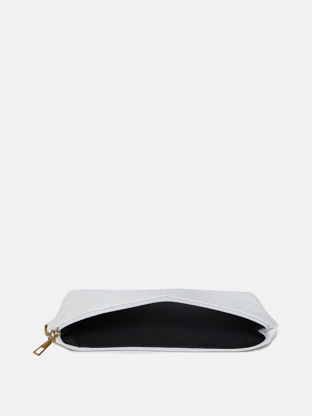 Haute Sauce By Campus Sutra White Pu Clutch Bags