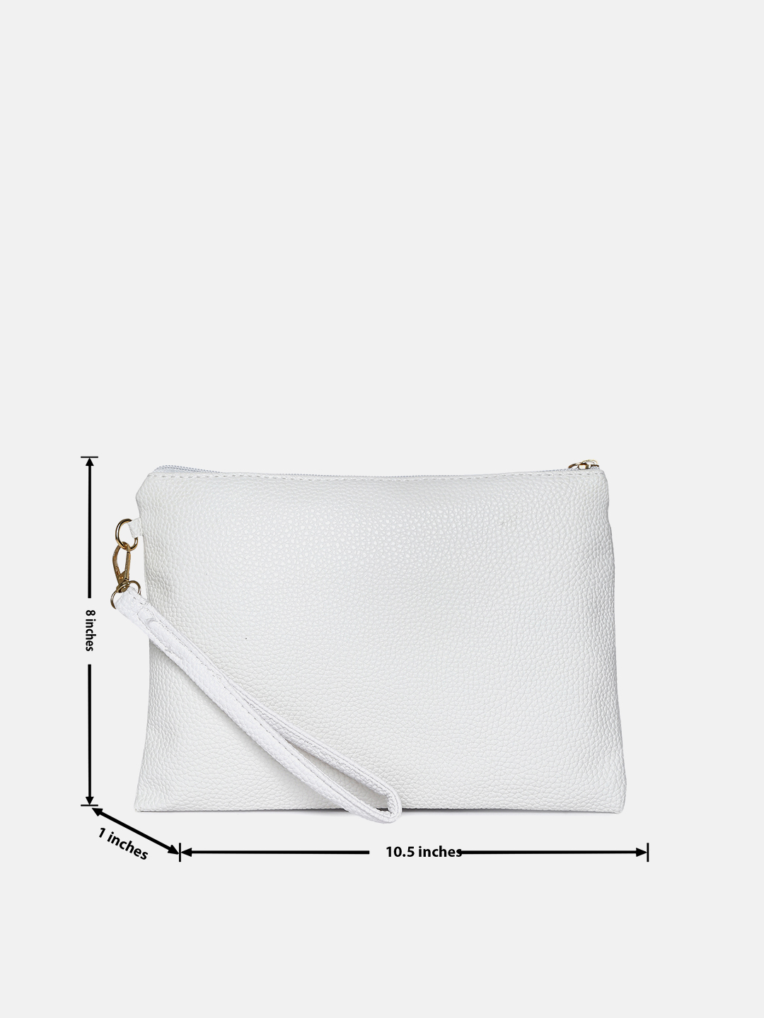 Haute Sauce By Campus Sutra White Pu Clutch Bags
