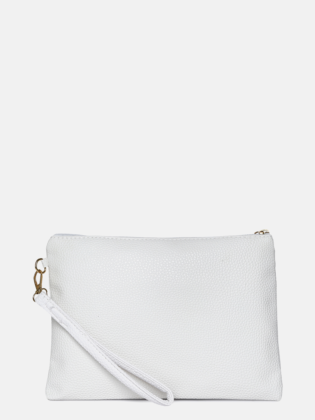 Haute Sauce By Campus Sutra White Pu Clutch Bags