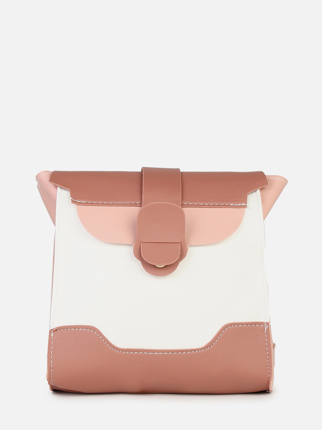Haute Sauce By Campus Sutra Cream Pu Clutch Bags