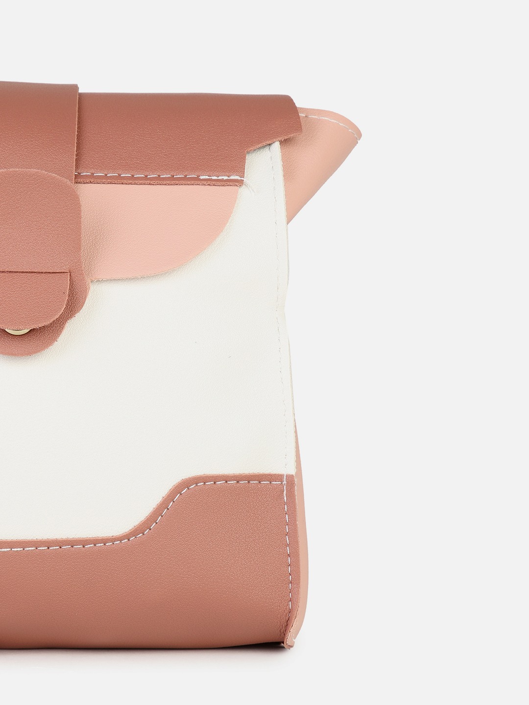 Haute Sauce By Campus Sutra Cream Pu Clutch Bags