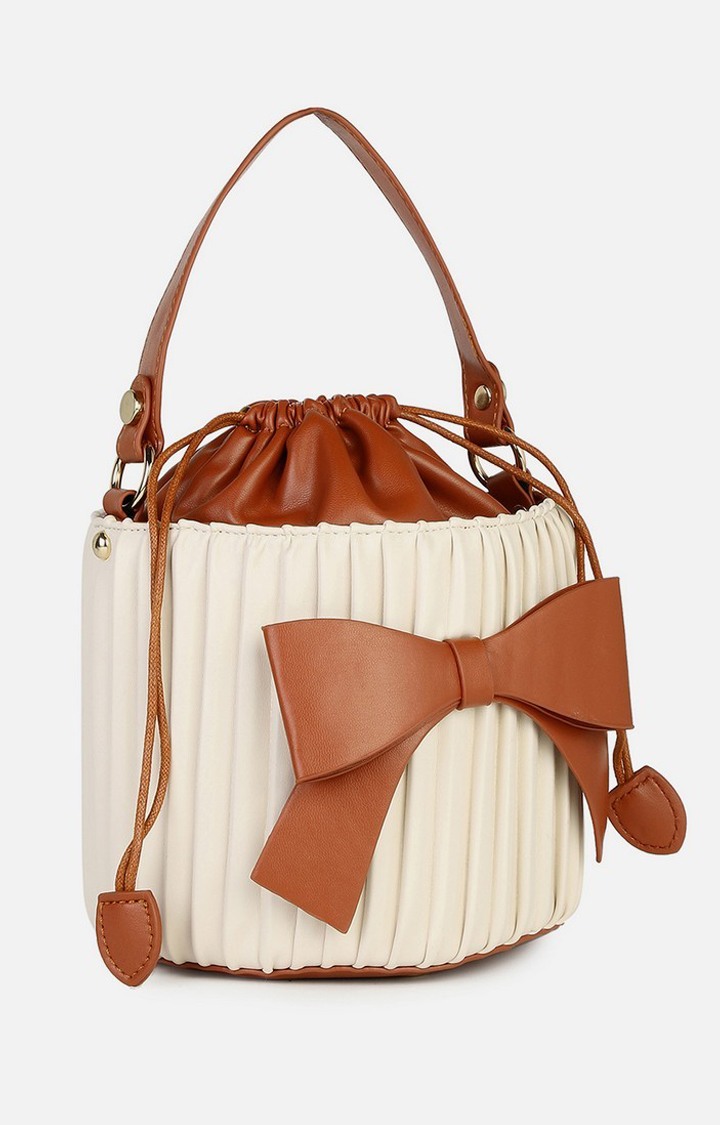 Haute Sauce By Campus Sutra White Pu Clutch Bags