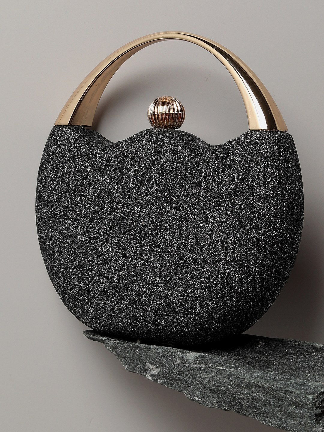 Haute Sauce By Campus Sutra Black Pu Clutch Bags