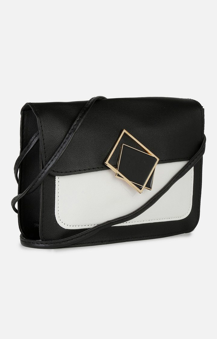 Haute Sauce By Campus Sutra Black Pu Clutch Bags