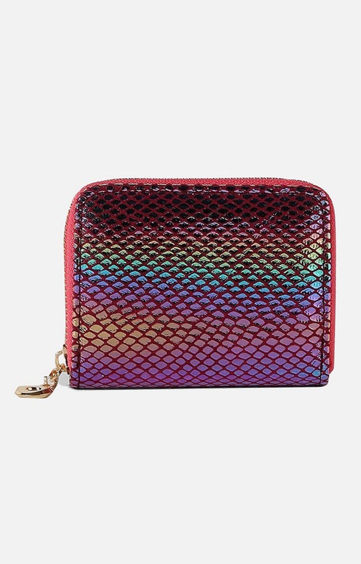Haute Sauce By Campus Sutra Women Textured Vegan Leather Two Fold Wallet