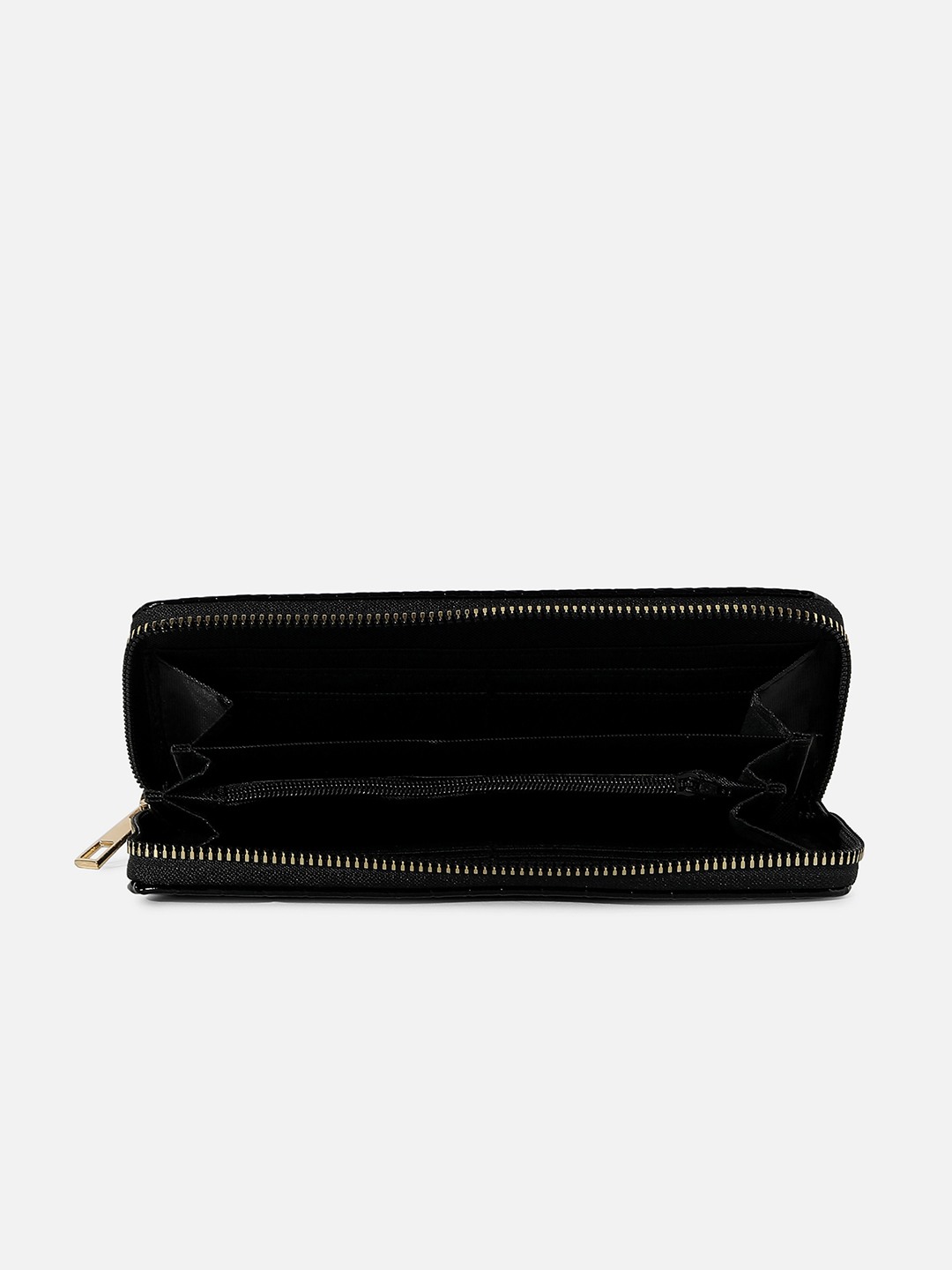 Haute Sauce By Campus Sutra Women Textured Vegan Leather Two Fold Wallet