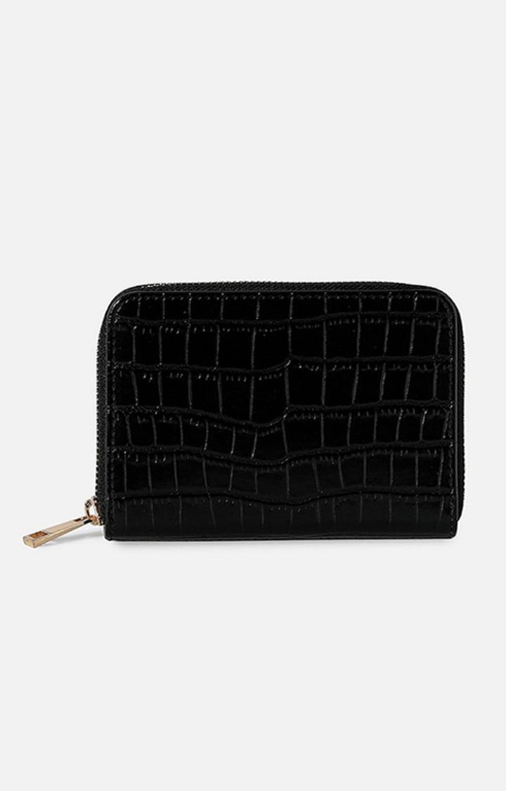 Haute Sauce By Campus Sutra  Women Geometric Textured Zip Around Wallet