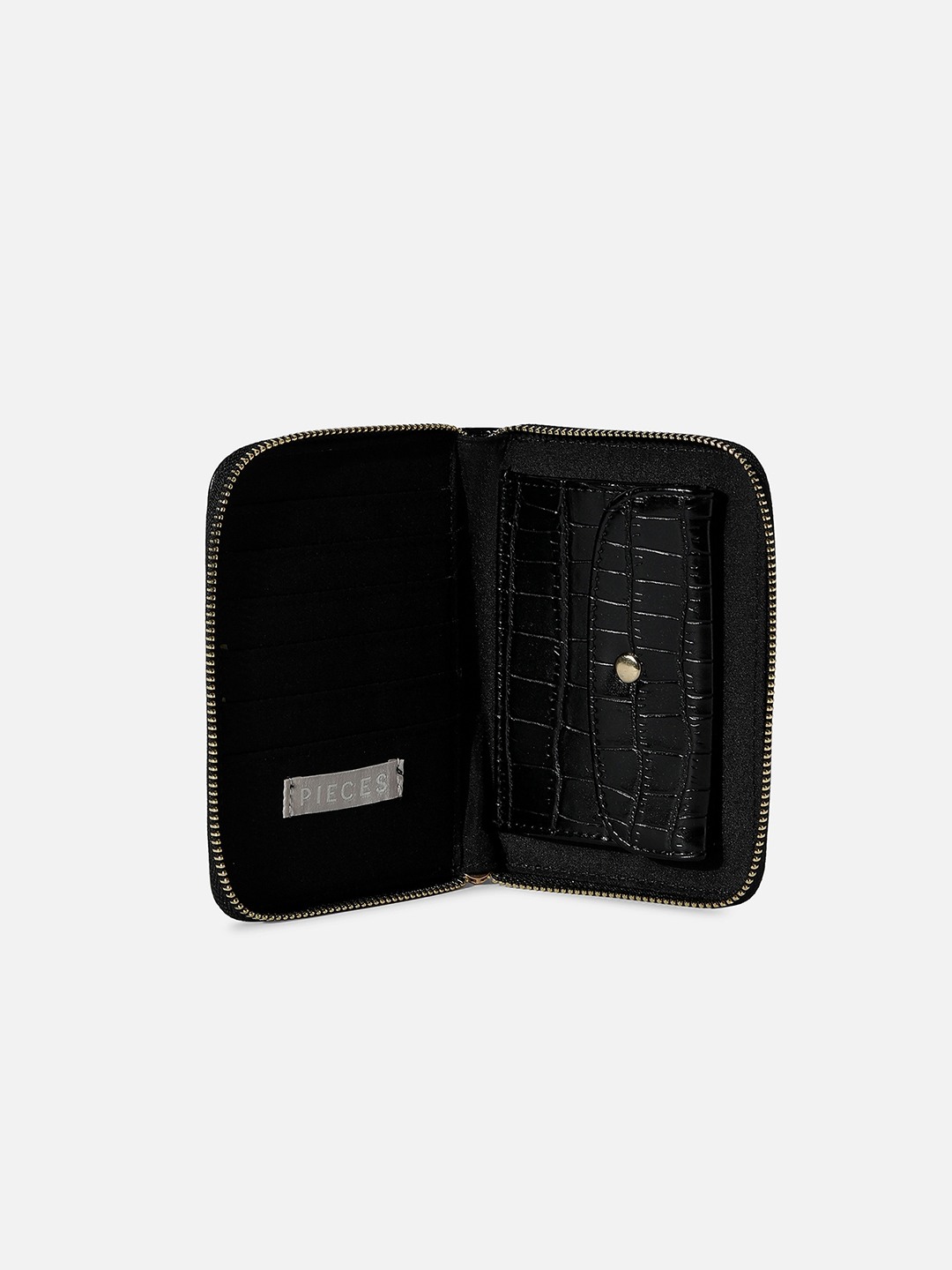 Haute Sauce By Campus Sutra  Women Geometric Textured Zip Around Wallet