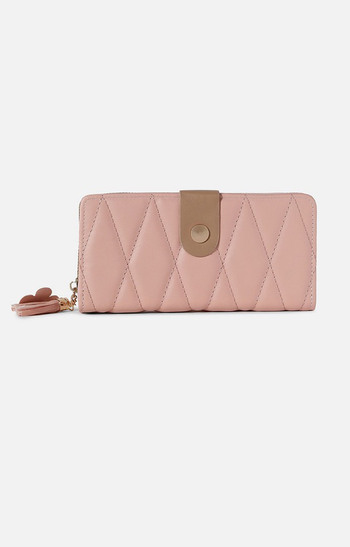 Haute Sauce By Campus Sutra Women Textured Vegan Leather Two Fold Wallet