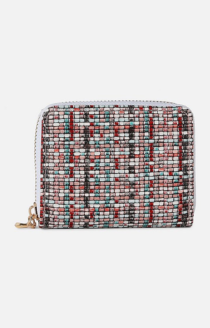Haute Sauce By Campus Sutra Women Textured Vegan Leather Zip Around Wallet