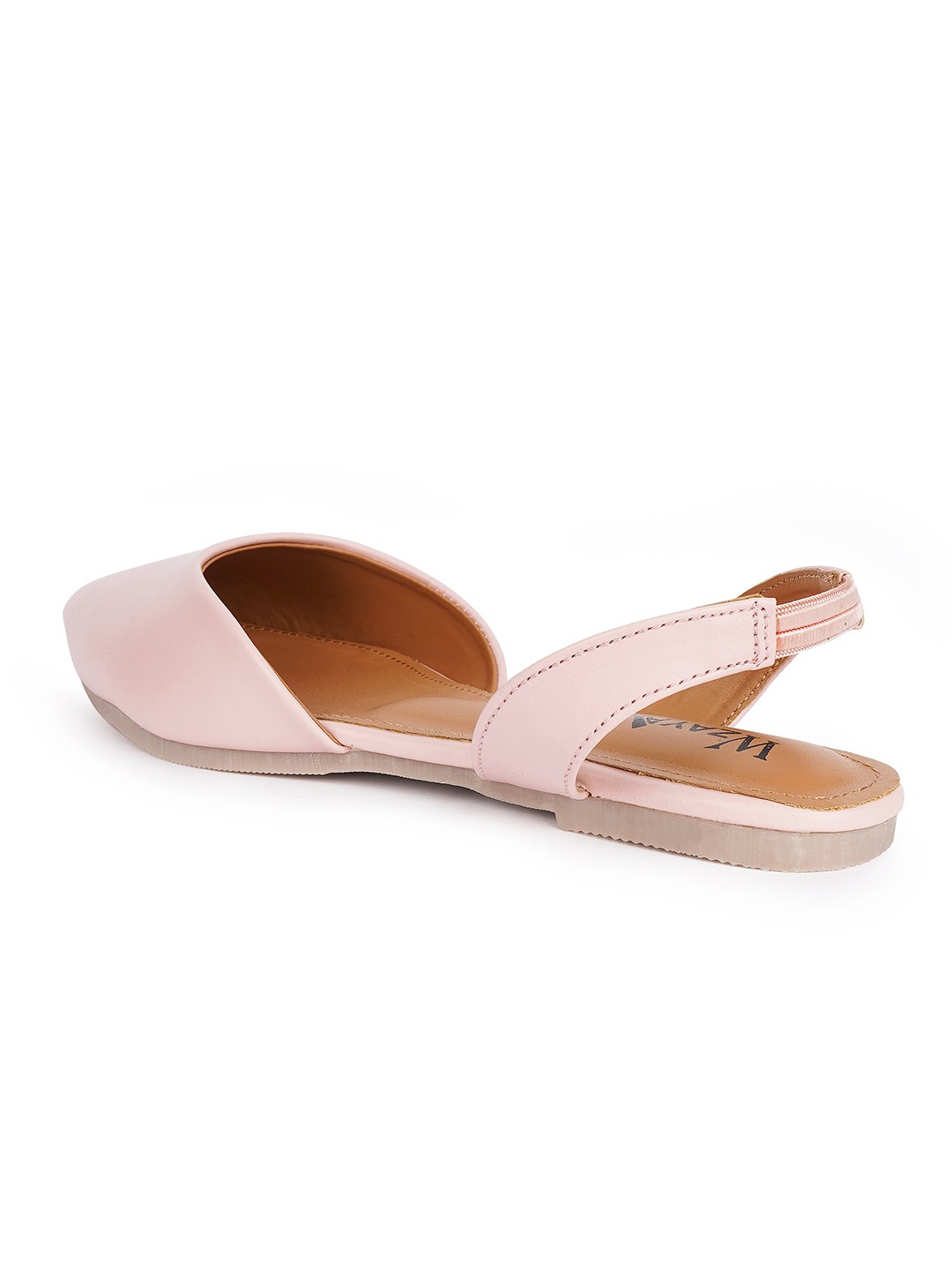 Women Solid Pointed Toe Backstrap Mules