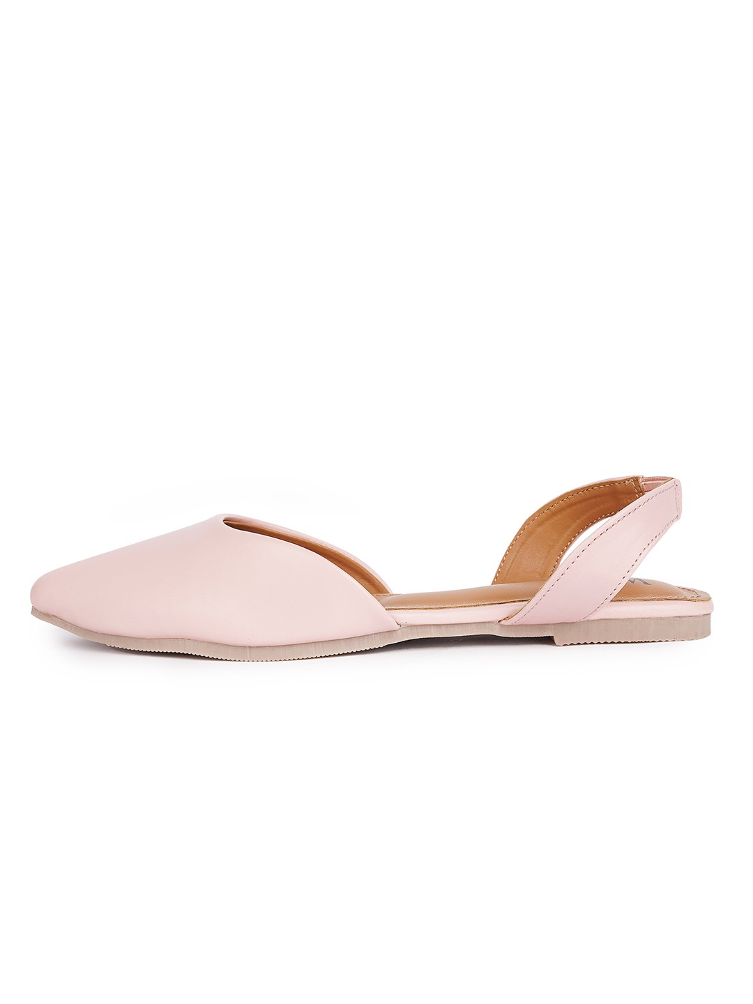 Women Solid Pointed Toe Backstrap Mules