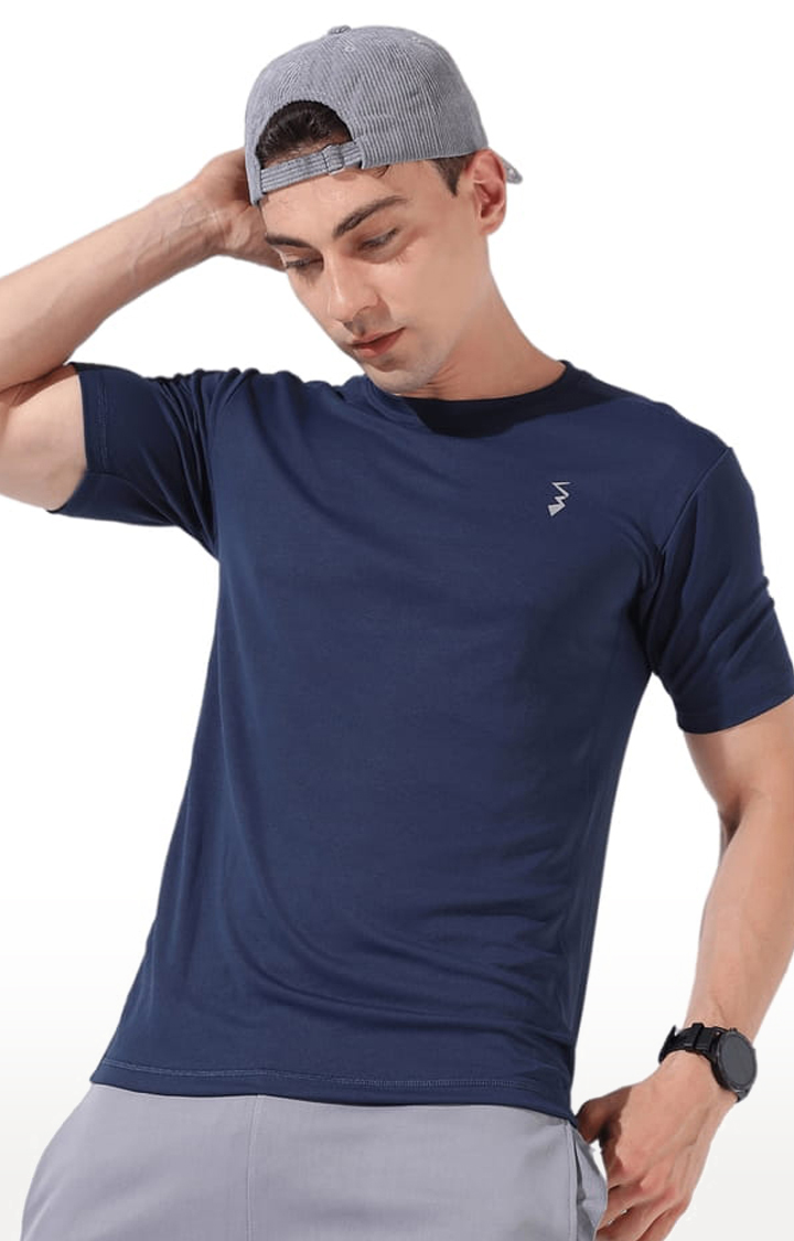 Buy Steel Teal Rapid Dry Men Active T-shirtOnline in India -Beyoung