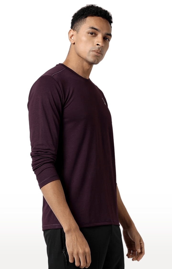 Men's Red Solid Activewear T-Shirts