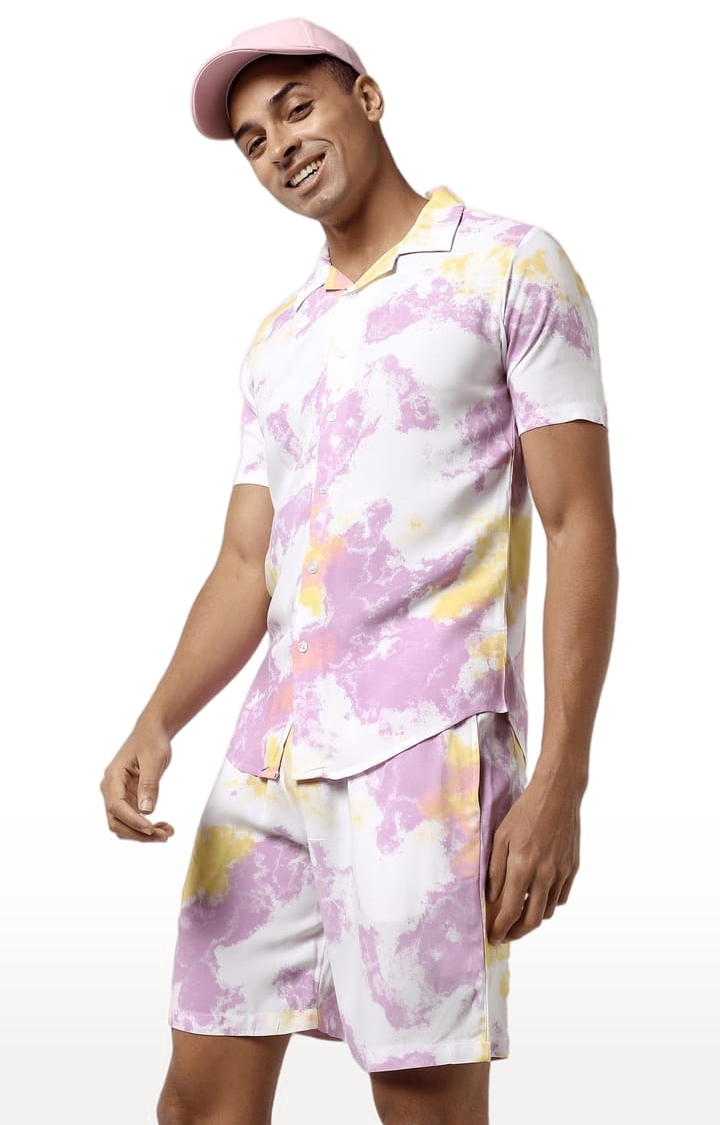 CAMPUS SUTRA | Men's Multicolour Cotton Tie Dye Co-ords
