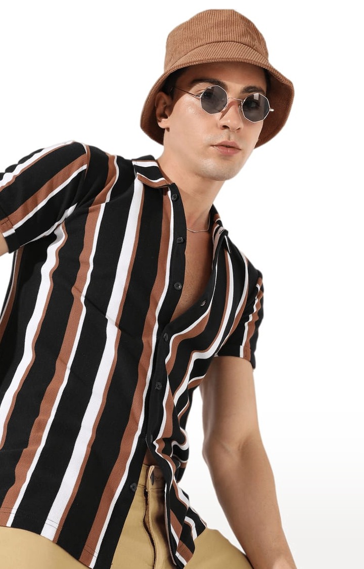 Men's Multi Striped Casual Shirts