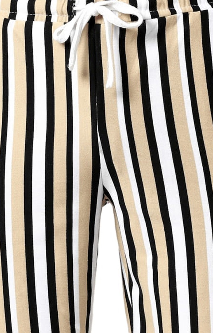 Men's Multicolor Striped Cotton Shorts