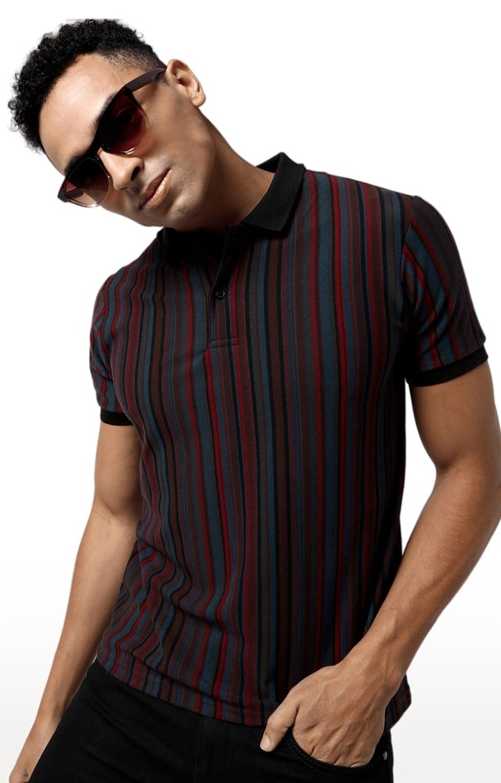 Men's Multi Striped Polos